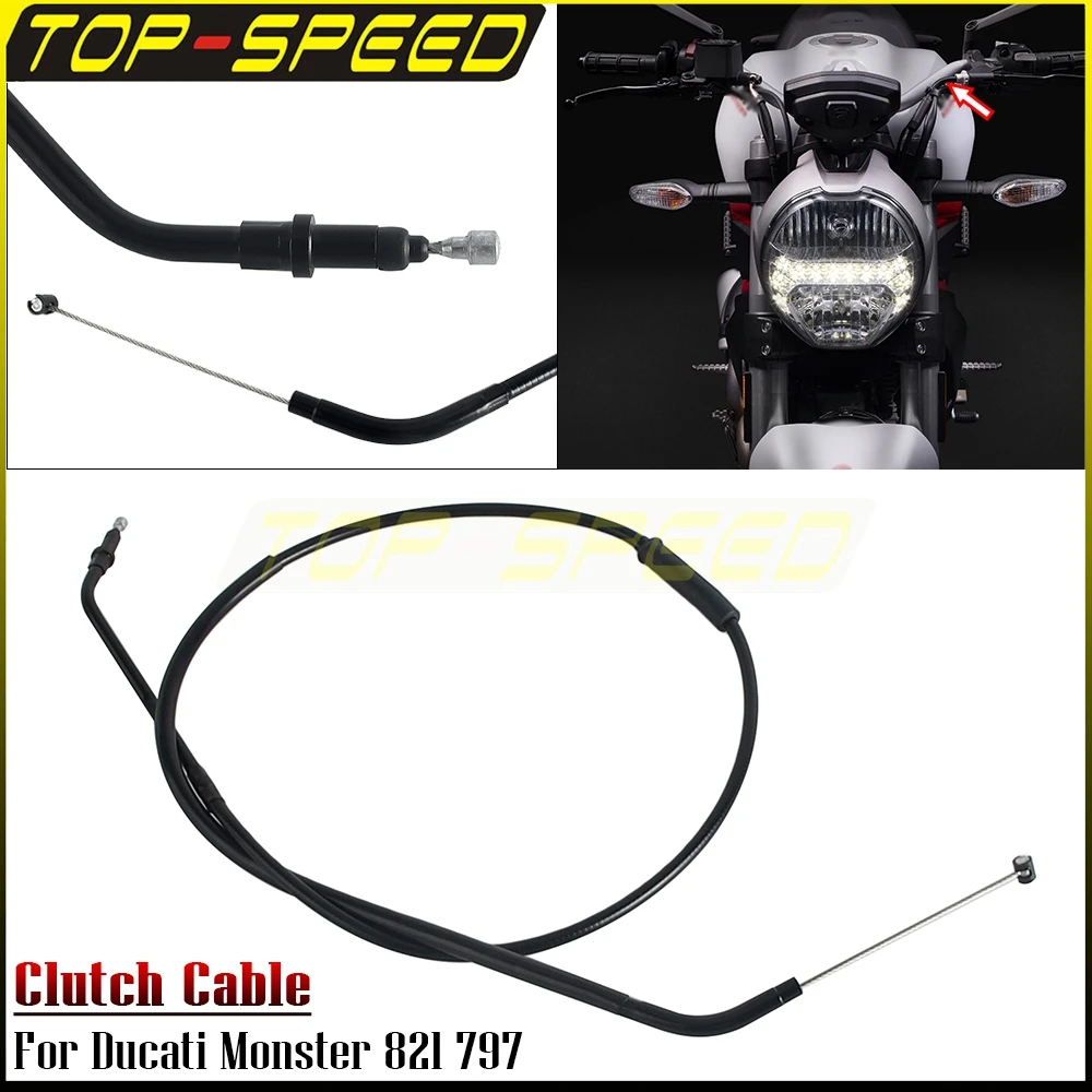 

Clutch Control Cable Wires 128 cm Stainless Braided Brake Clutch Line For Ducati Monster 821 797 Motorcycle Accessories