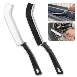 2Pcs Gap Cleaning Brushes Ergonomic Handle Stain Remover Grout Gap Cleaning Brush Narrow Gap Brushes for Home Kitchen Bathroom