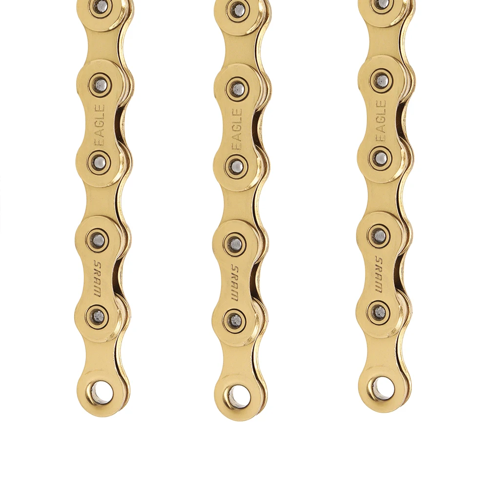 SRAM 12 Speed Bike Chain XX1 Golden 126 Links Eagle Chain for MTB Bike Power-lock with Hollow Pin Original Bicycle Parts