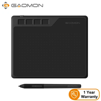 GAOMON 애니메이션 디지털 그래픽 태블릿 아트 글쓰기 보드, 그림 및 게임 OSU, 8192 레벨 펜, 어린이 태블릿, S620, 6.5x4 인치