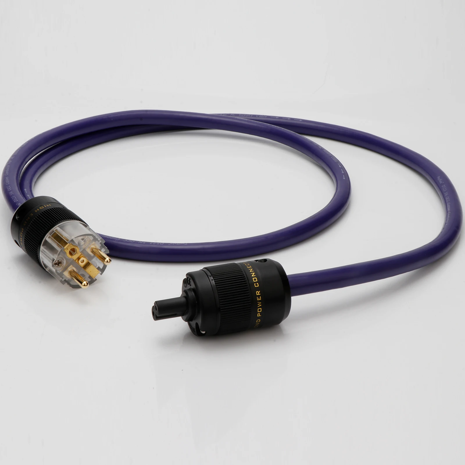 

Высококачественный эталонный кабель питания для США/ЕС с разъемом 8 IEC C7, удлинительный электрический аудиокабель