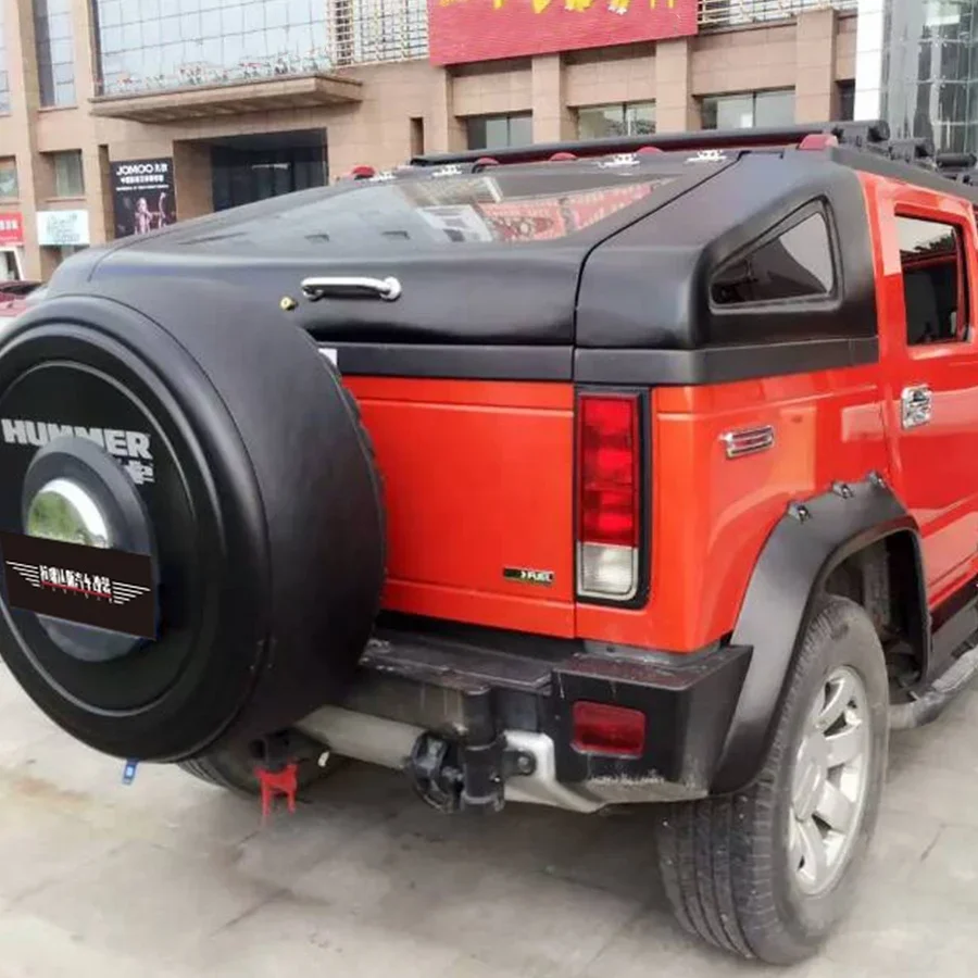 New Product FRP Material Rigid Back Italic For Hummer H2 SUT 2003-2009 Trunk Cover Tonneau Cover Body Kit