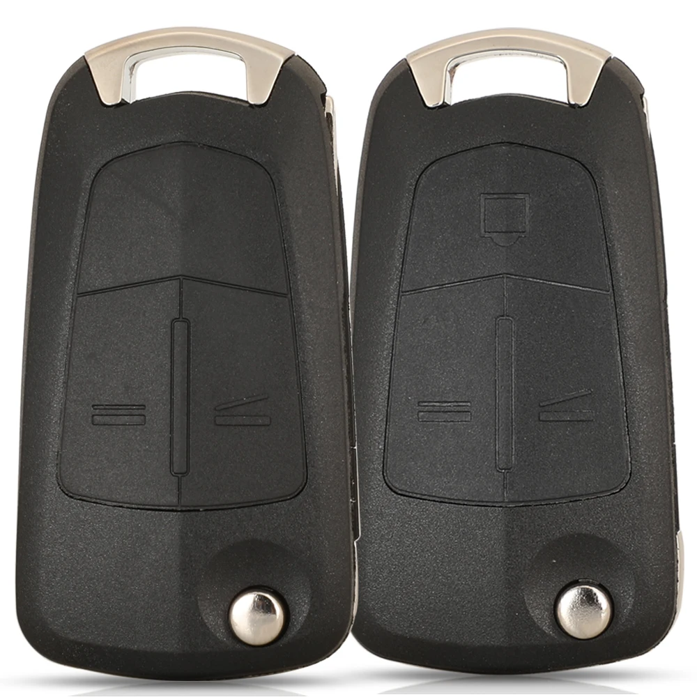 jingyuqin 2/3 BTN Remote Flip Car Key Shell Cover For Chevrolet Captiva 2006 2012 For opel Antara 2007 2011 With DWO5 Blade