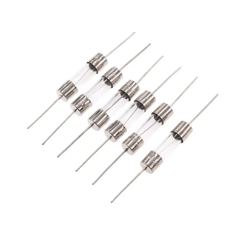 

10Pcs 5*20Mm Axiale Glaszekering Snelle Blow 250V Met Lood Draad 5*20F 0.5A/1/2//3/3.15/4/5/6.3A/8A/10A/12A/15A De Zekering Buis