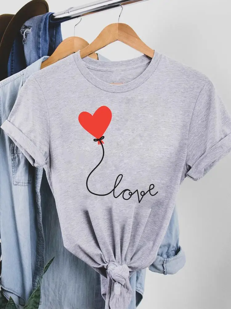 

Clothes Women 90s Sweet Lovely Letter Trend Female Summer T Clothing Print Graphic Tee Fashion Short Sleeve Casual T-shirts