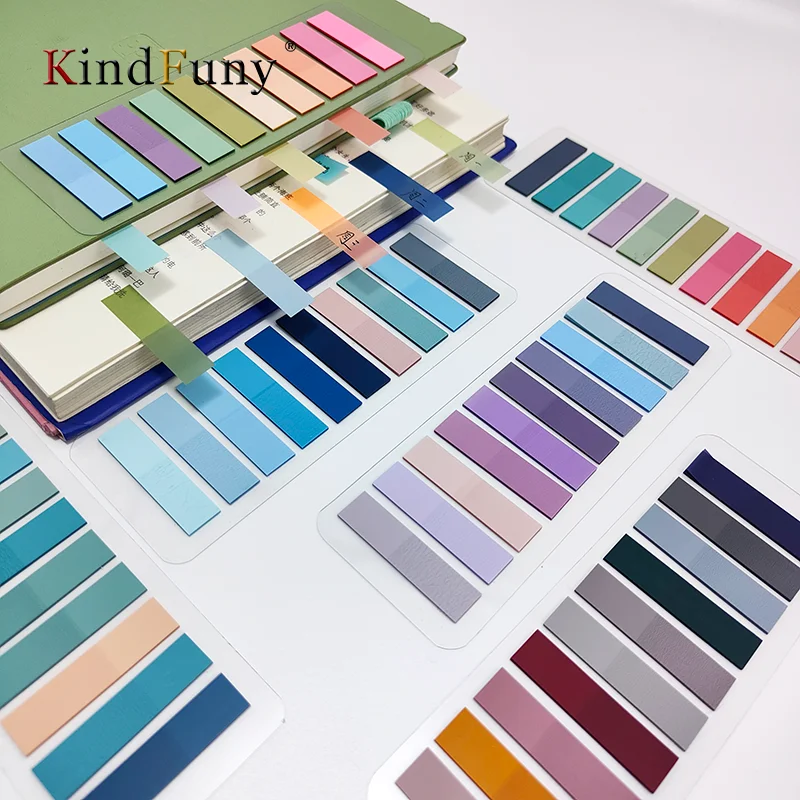 Kindfuny 1200Pcs Plakkerige Indexpagina Markeringen Boek Tabbladen Plaknotities Pagina Vlaggen Index Tabs Annotatie Tabs Label Stickers