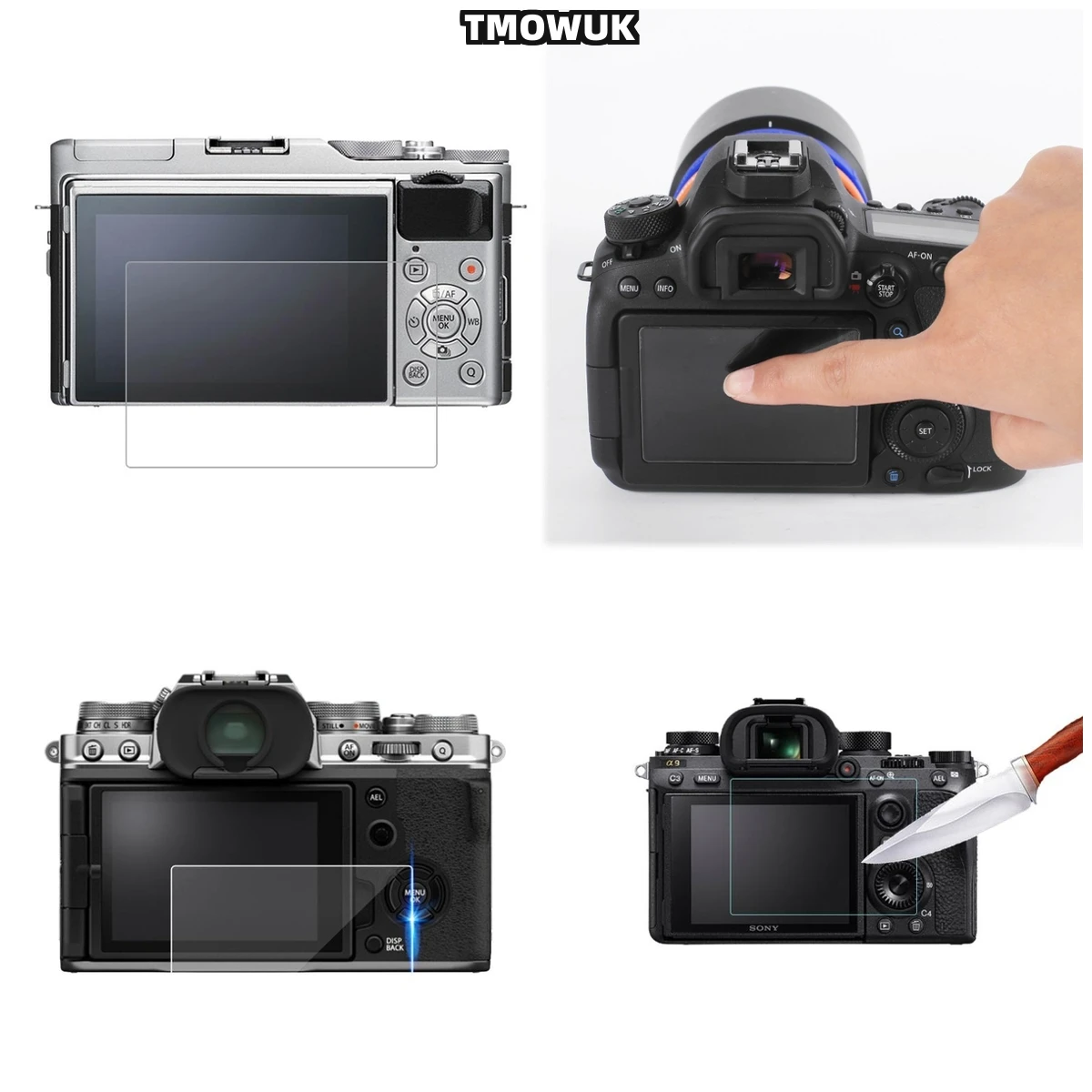 

For Fujifilm XA3 A5 A10 A20 XT1 XT2 - Privacy Screen Protector With Anti-Blue Light & 9H Tempered Glass Full Coverage