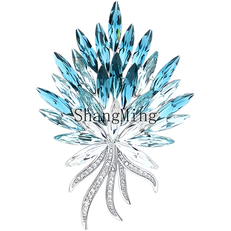 

LXY Heavy Industry Elegant Temperament Crystal Bouquet Wheat Brooch Fashion Versatile Accessories