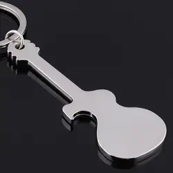 Hot new product glossy guitar Key Chain music keyChain Car creative metal car KeyRing Corkscrew key chain Best gifts K4887