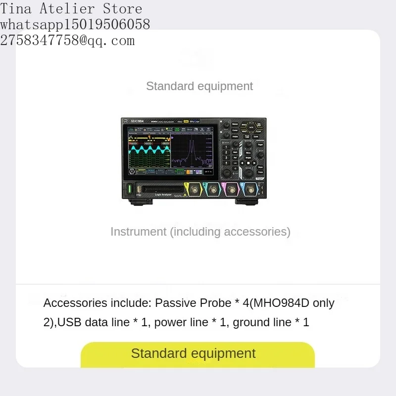 Digital Oscilloscope 4GSa/s Sampling Rate Signal Testing Analysis Production Testing Electronic Circuit Debugging SPI UART CAN