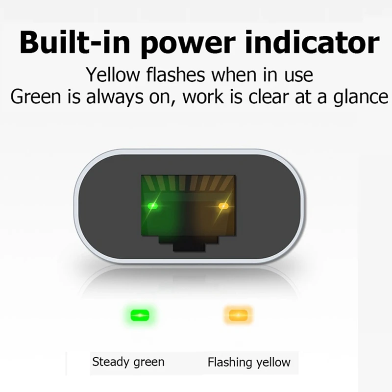 USB C 1000Mbps Ethernet Adapter Type-C To RJ45 Port Gigabit Wired LAN Network Card For Desktop PC Laptop Smartphone