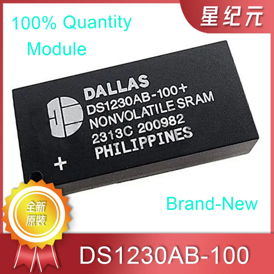 

[IN STOCK]1 Piece DS1230AB-100 Clock Module DS1230AB-100 DS1230AB NVRAM Memory Rechargeable Lithium Battery DIP28