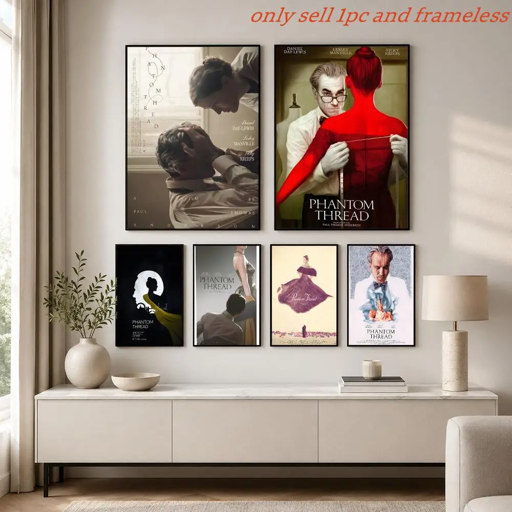 Movies P-Phantom Thread Poster Painting Prints Wall Art Picture Film Room Home Bar Cafe Decor Mural