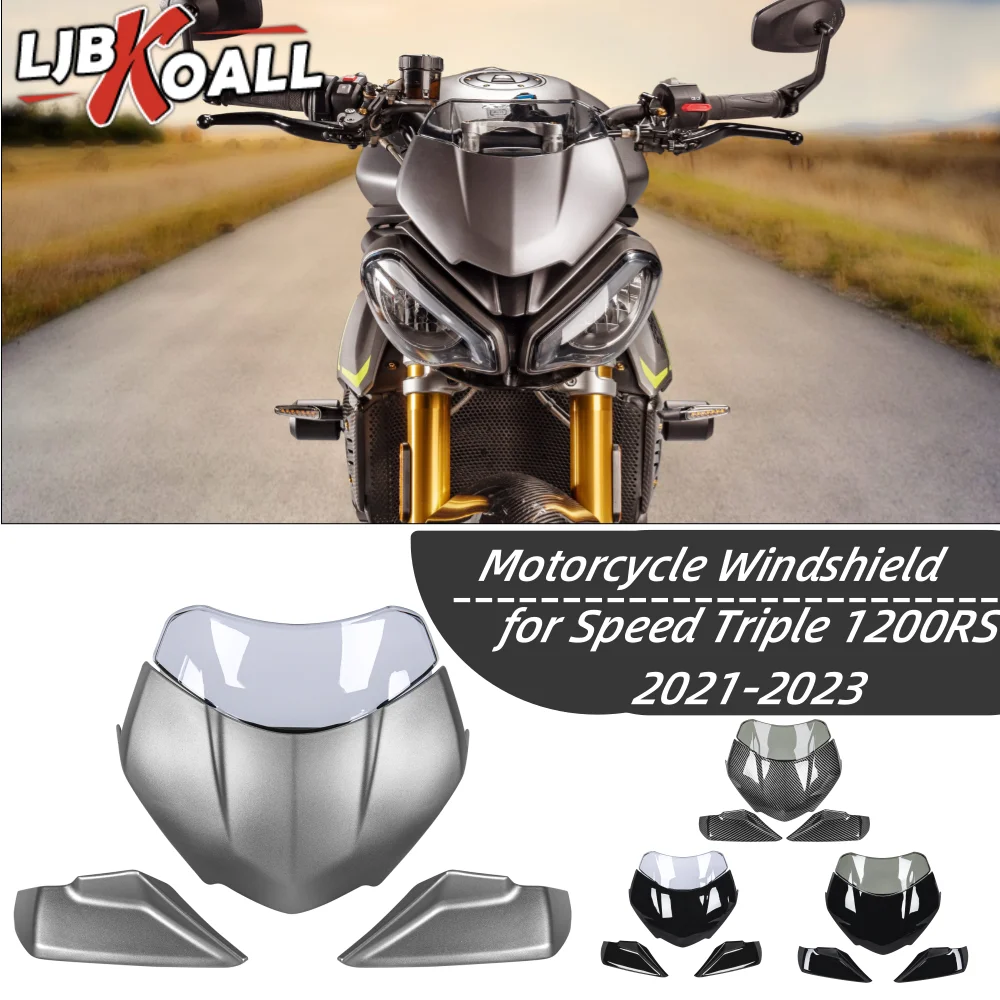 Motorcycle Windshield Windscreen Visor Wind Screen Shield Deflector for Triumph Speed Triple 1200 RS 2021 2022 2023 Accessories