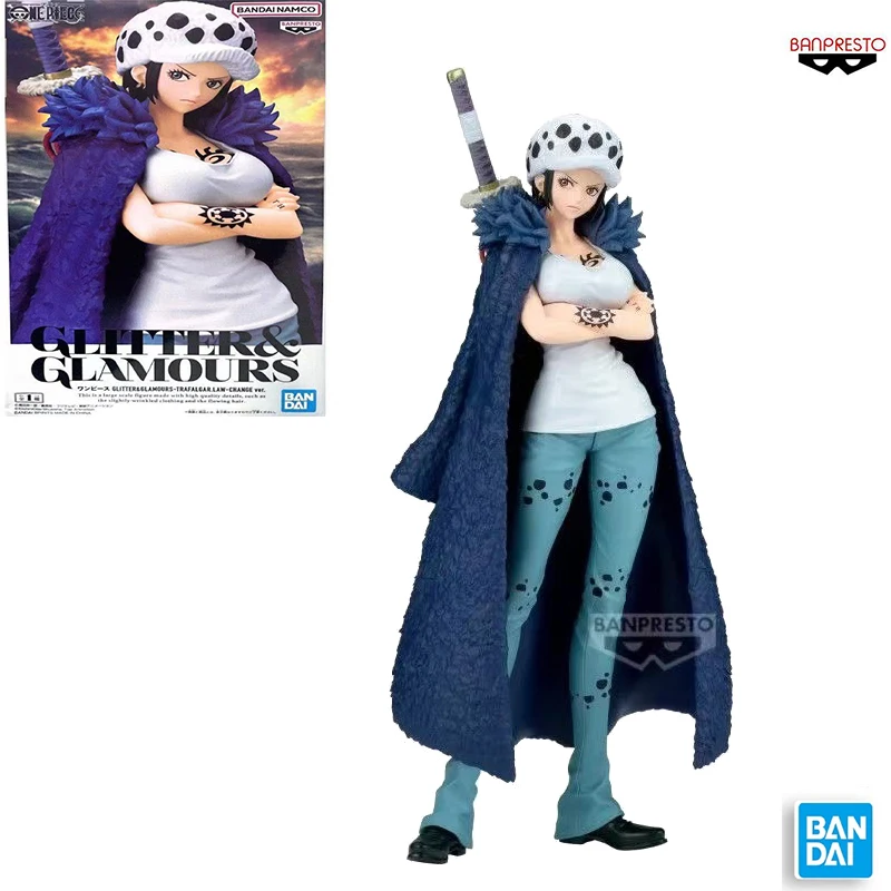 

OriginaBandai Banpresto Anime One Piece GLITTER&GLAMOURS Trafalgar Law PVC Action Figure Model Collection Toy Gifts