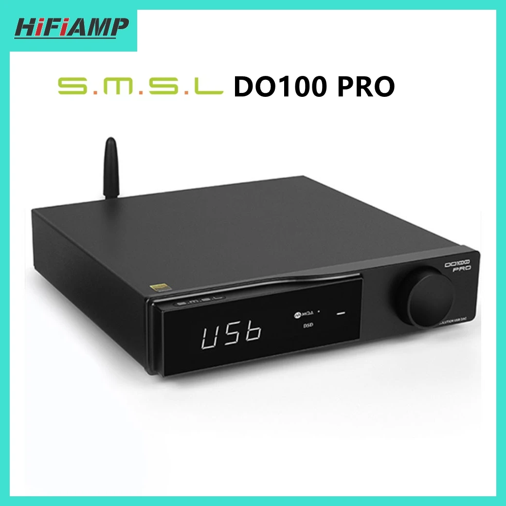 SMSL DO100 PRO Desktop Hifi Balanced DAC Audio Decoder USB DAC Bluetooth 5.1 DAC with Dual ES9039Q2M