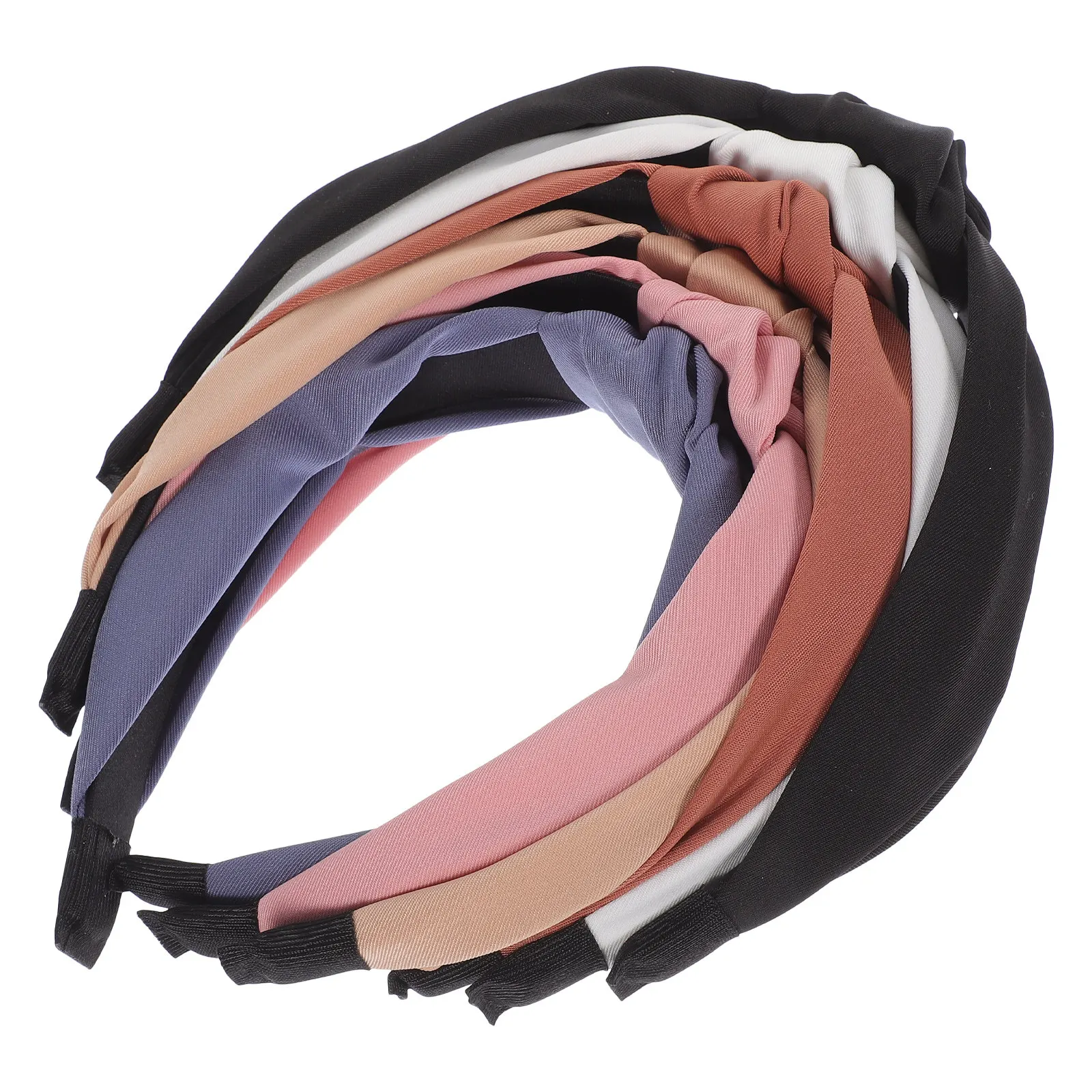 

6Pcs Knotted Wide Headbands for Women Girls Fashion Hair Accessories Lightweight Decorative Twist Knot Headband Comfortable