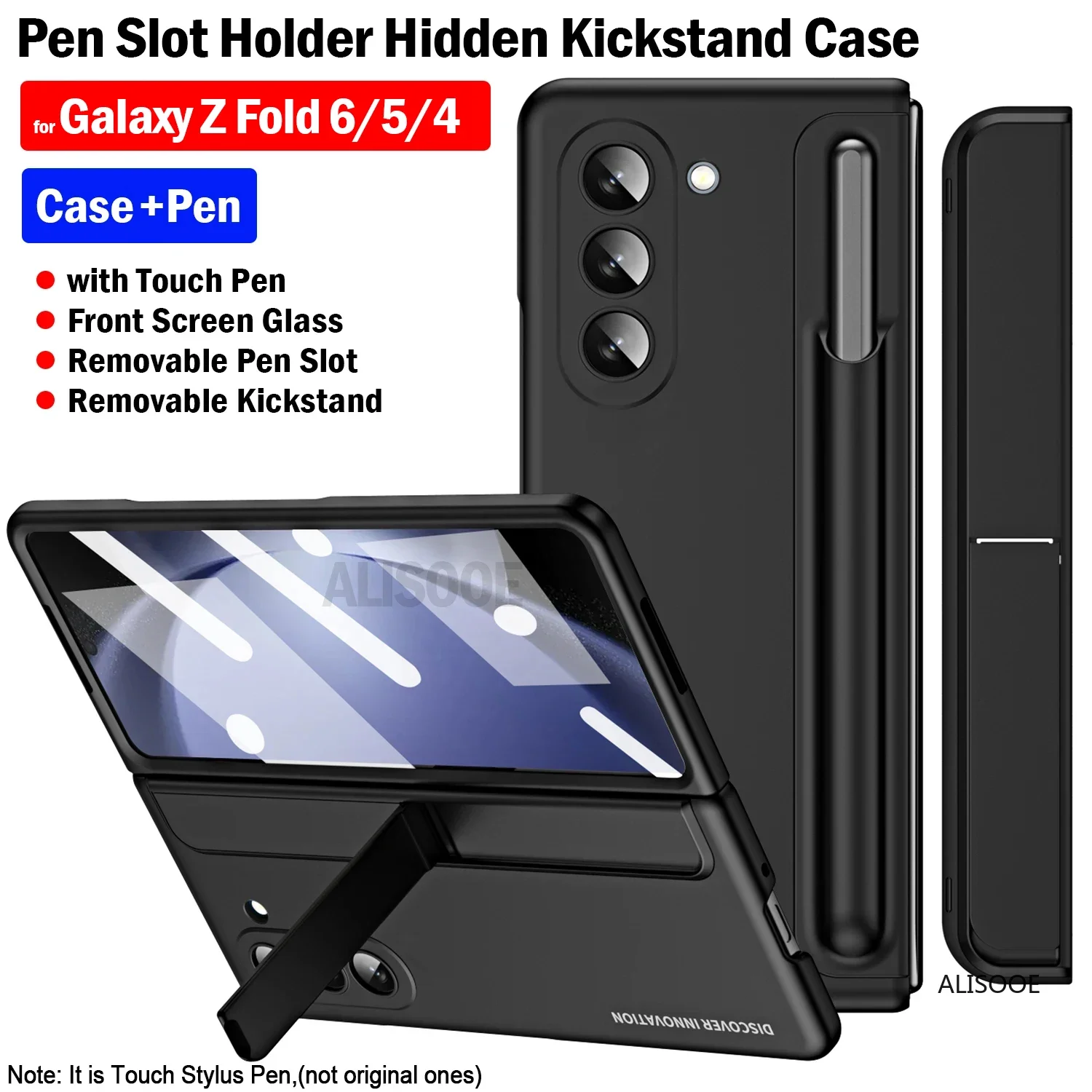 

Стилус Touch Pen Funda для Samsung Galaxy Z Fold 6 5 4, чехол для ручки, держатель, невидимая подставка, чехол для Galaxy Z Fold 4 5 6 Capa