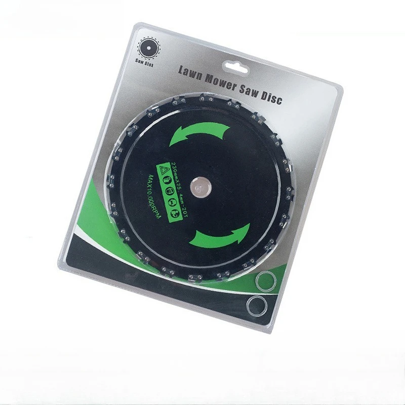 New 9-inch 20 tooth thickened blade lawn mower accessories, weeding saw, branch chain disc saw blade accessories