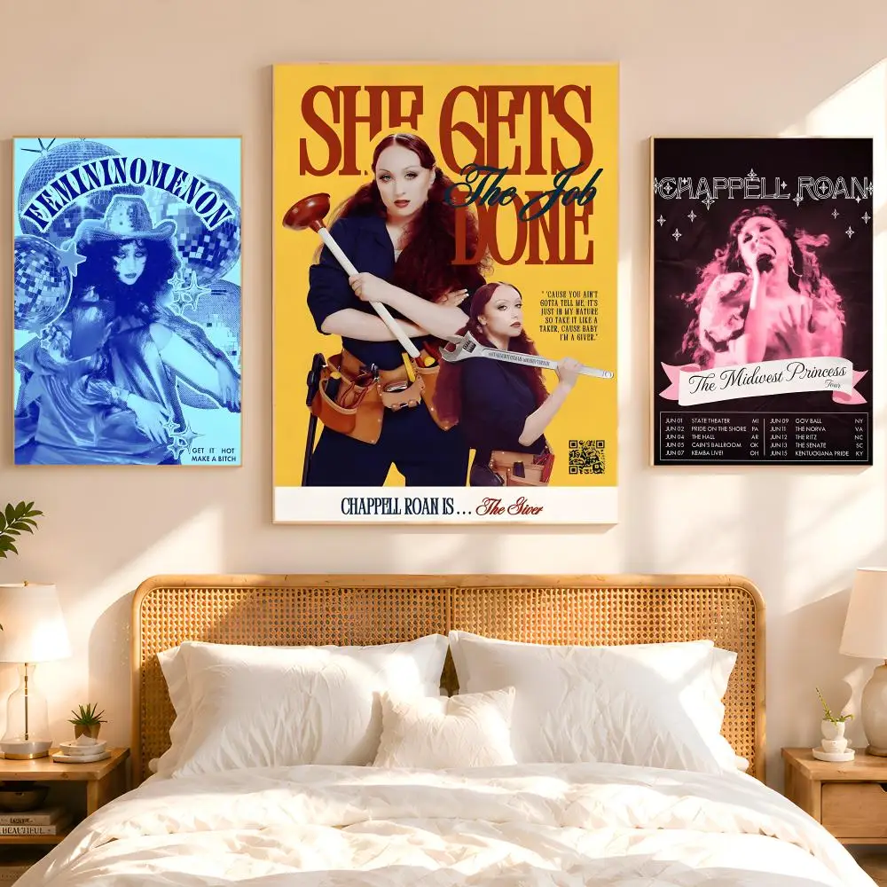 Singer C-Chappell Roan Poster 1PC HD Matte Peel And Stick Wall Decor For Bedroom Living Room Dorm Office