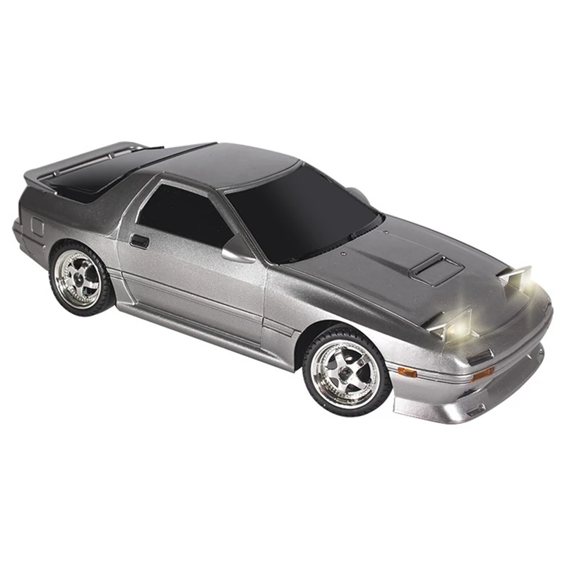 For LDRC LD1802 1/18 RC Drift Car 2.4G RC Car With LED Lights Rechargeable Drift Racing Car Silver RC Car Parts