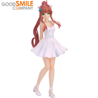 Original Good Smile GSC POP UP PARADE Doki Doki Literature Club! Monika White Dress Ver. Figure Anime Action Model Toys Gift