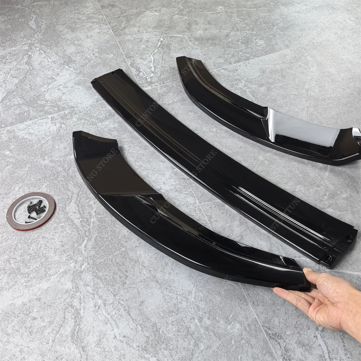 Voor VW Caddy MK4 Voorbumper Lip Spoiler Splitter DiffuserCaddy 2K Maxi/Life 2015-2020 Facelift Standaard bodykits Tuning