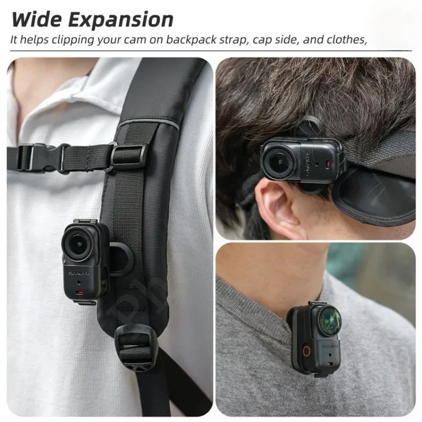 For DJI Osmo Nano Backpack Clip Holder DJI Nano 360° Rotary Quick-Release Bracket Vlog Clip Mount For DJI OSMO NANO Accessories