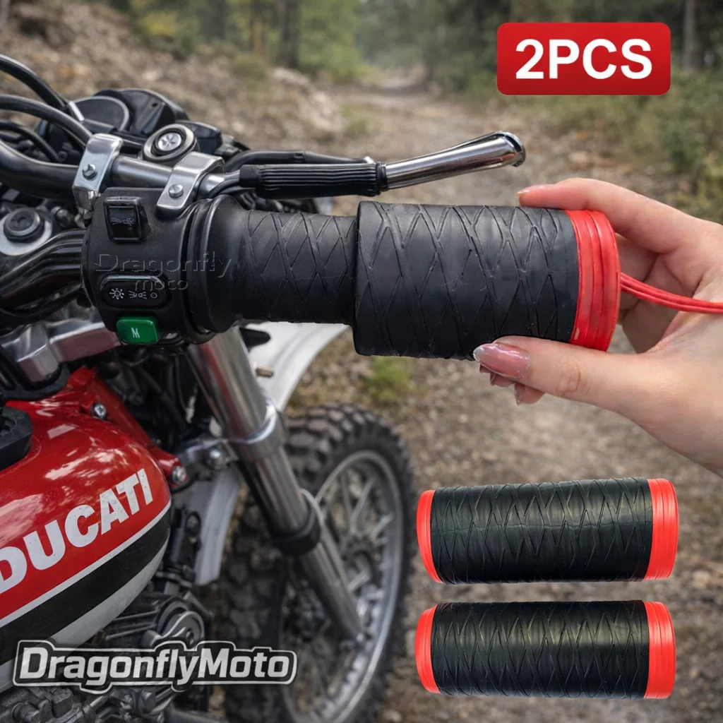 

Motorcycle Silicone Handlebar Cover For Ducati Desmo 250 MX 450 MX Desmosedici RR Self Shrinking Non-Slip Motorcycles Grip Cover