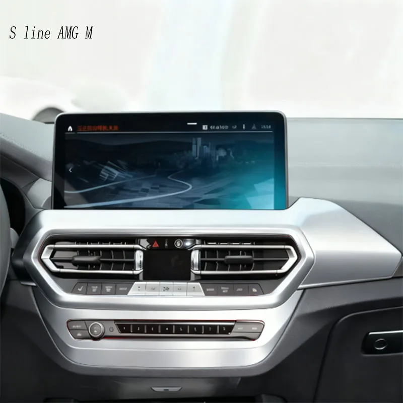 تصفيف السيارة لسيارات BMW X3 G01 G08 2018-2023 محرك التحكم المركزي للسيارة بدء التحذير ضوء زر CD لوحة الإطار منفذ الهواء ملصق #6