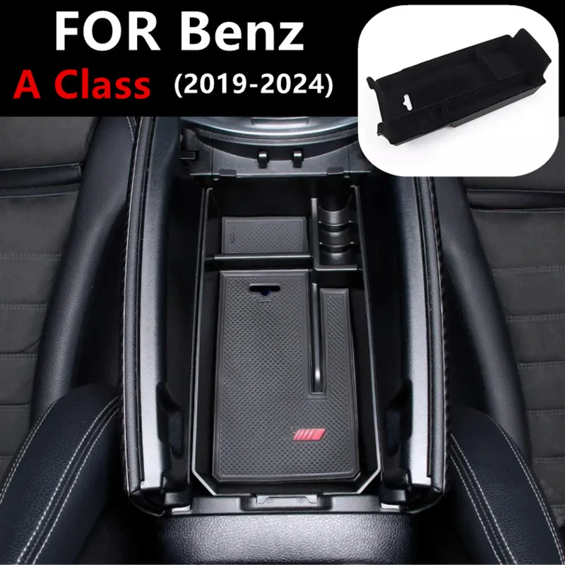 

Car Center Armrest Box Storage Box Storage Organizer Car Storage Boxes For Mercedes-Benz A Class 2019-2024 W177 Auto Accessories