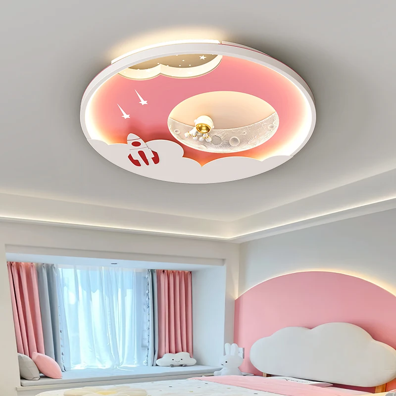 Mond Planet LED Decken leuchte Schlafzimmer Decken leuchte Wohnzimmer modernen Fantasy-Stil Kinderzimmer Beleuchtung dekorative Lampe