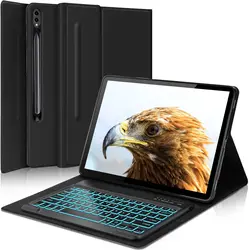 Detachable Wireless Bluetooth Folio Backlight Keyboard Case for Samsung Galaxy Tab S10 S9 S8 Ultra 14.6 inch with S Pen Holder