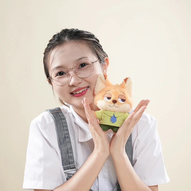 Authentique Potdemiel Zootopia Judy Nick Couple sac à dos pendentif Kawaii porte-clés en peluche poupée voiture décoration anniversaire Surprise cadeaux