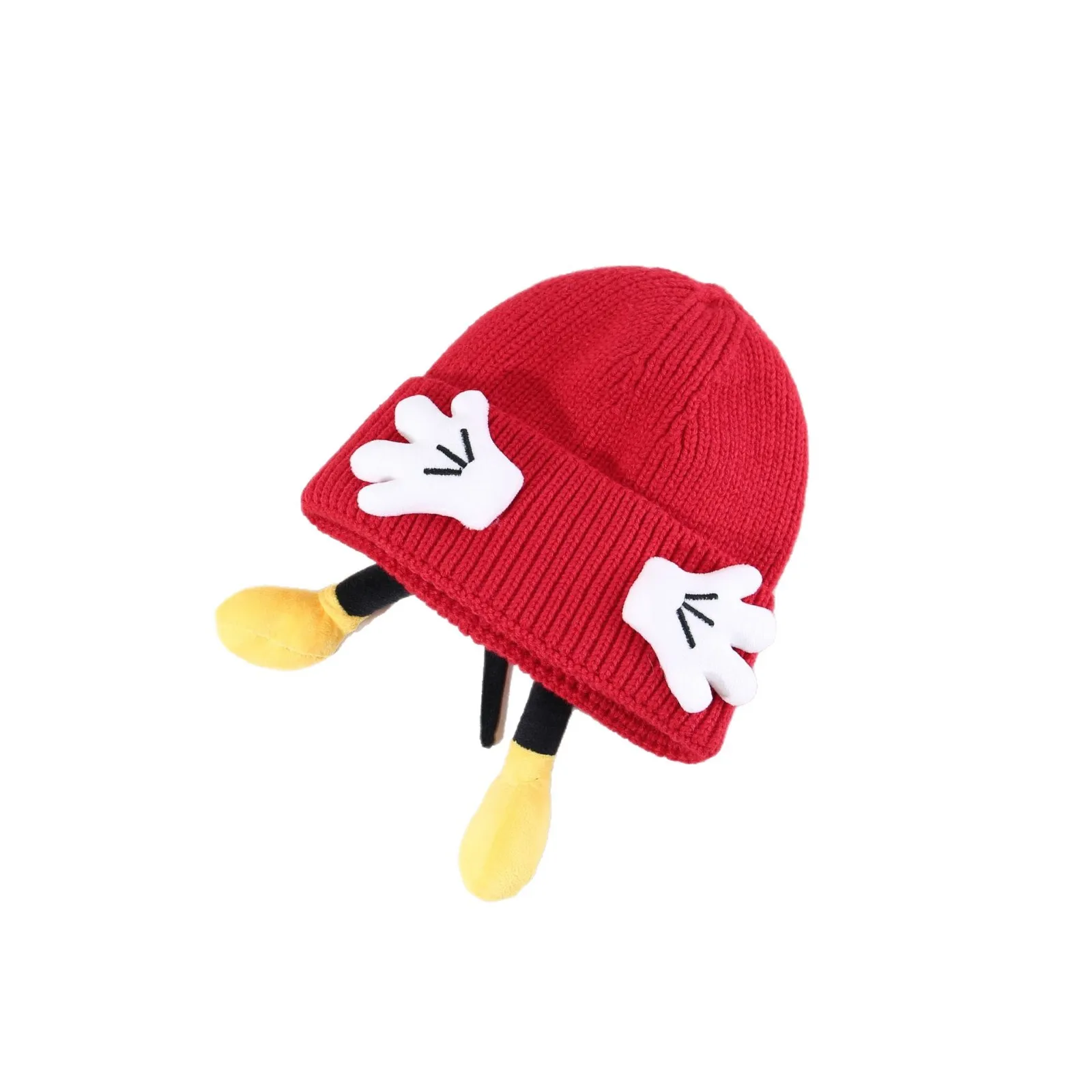 2025 Autumn Winter Cute Interesting Warm Knitted Hat Small Niche Ear Protection Headgear Suitable For Play Photo Matching