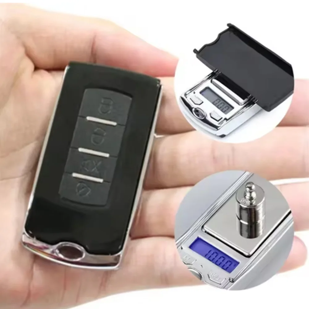 New 200g/100g 0.01g Precision Portable Car Key Shape Mini Digital Pocket Electronic Gram Scale with LCD Display