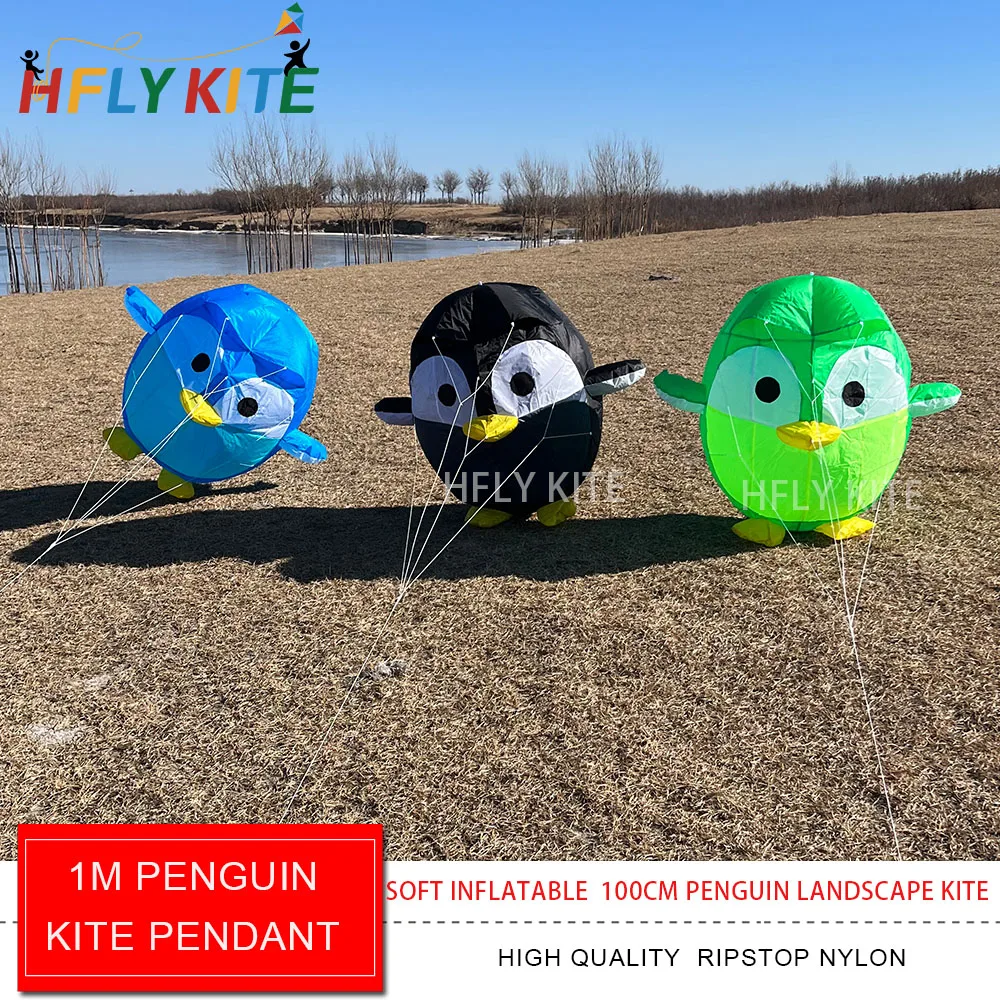 new-arrival-100cm-penguin-kite-pendant-high-quality-ripstop-nylon-landscape-kite-windsock-show-kite-line-laundry-free-shipping