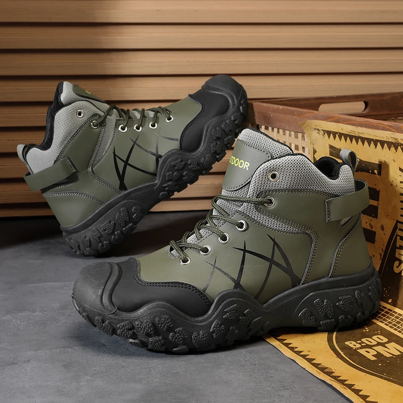 Winter Shoes for Men Hiking Boots Male Sneaker Work Wear Man Tactical Boots Athletic Mens Tennis Footwear Trend 2025 Comfortable