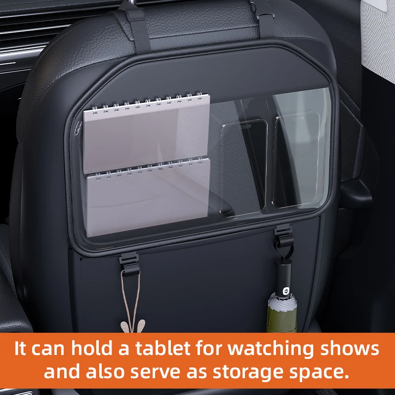New Car Seat Back Organizer Hanging Backseat Storage Bag Touch Screen Tablet Holder Protector for Kids Children Car Accessories - view 2