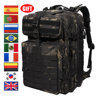 MOLLE 3P Tactical Backpack Men Travel Bag Military Hiking Bag Rucksacks Army Outdoor Waterproof Hunting Camping Trekking Bag