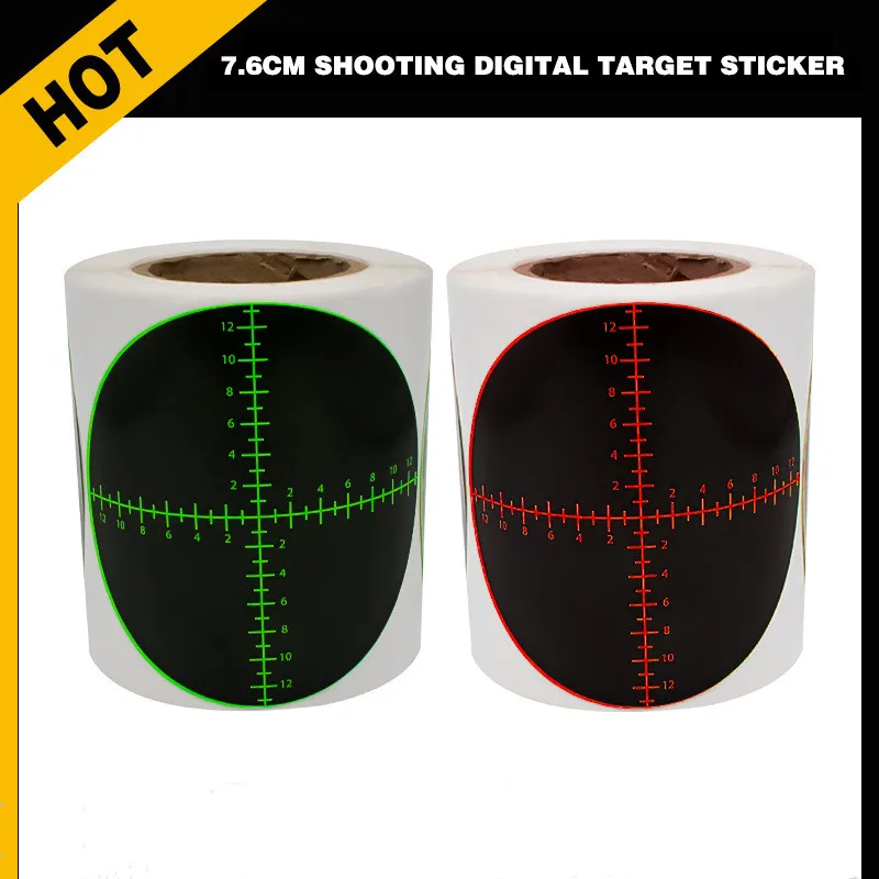 Airsoft Targets 200pcs Target Roll 7.6cm Adhesive Shooting Target Stickers Splatter Targets Stickers Range Targets