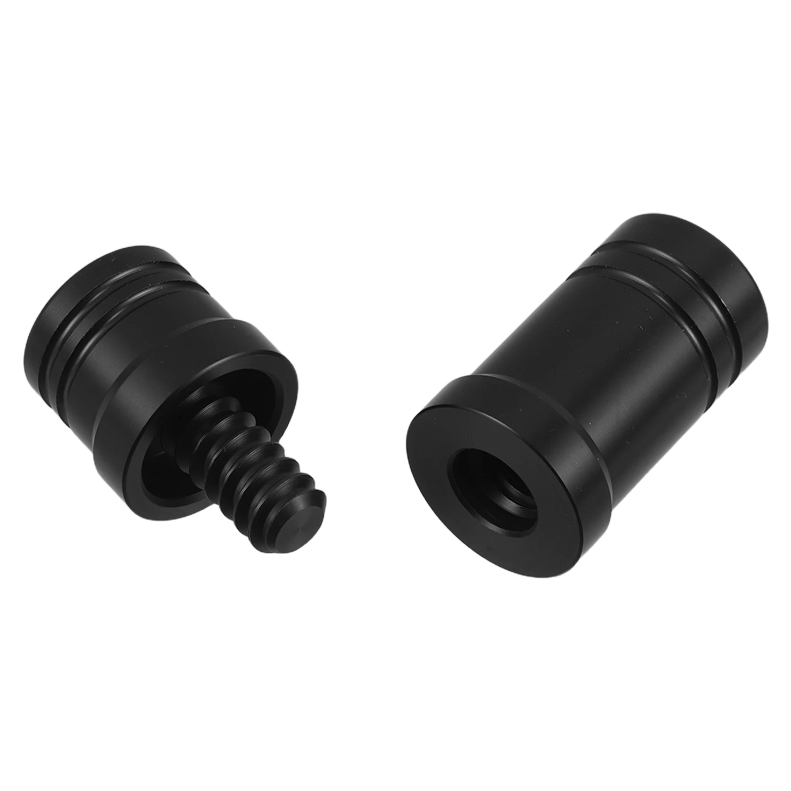 

1Set Black Plastic Billiard Cue Joint Protectors Threaded Cap Pool Cue Stick Joint Protectors Durable Impact Resistant