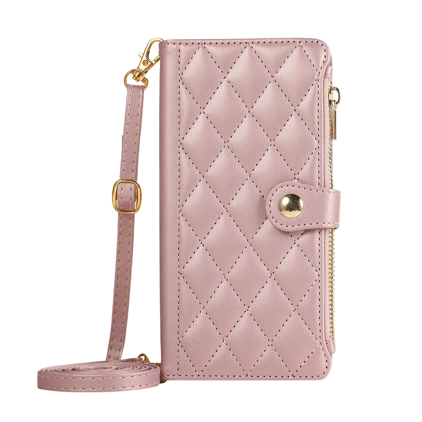 Crossbody Rits Kaarten Solt Portemonnee Lederen Telefoonhoesje voor IPhone 17 Air 16E 16 Pro Max 15 14 13 12 11 7 8 Plus Beschermhoes