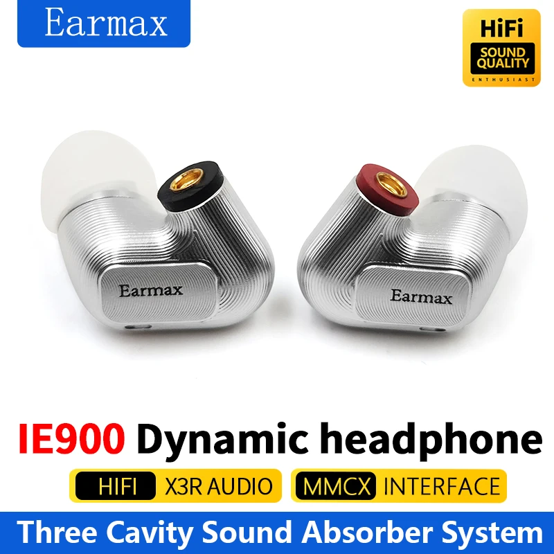 Earmax IE600 IE300 IE900 Professional HIFI Stereo In-ear Headset Flagship Dynamic Earphones Detachable Audio Cable