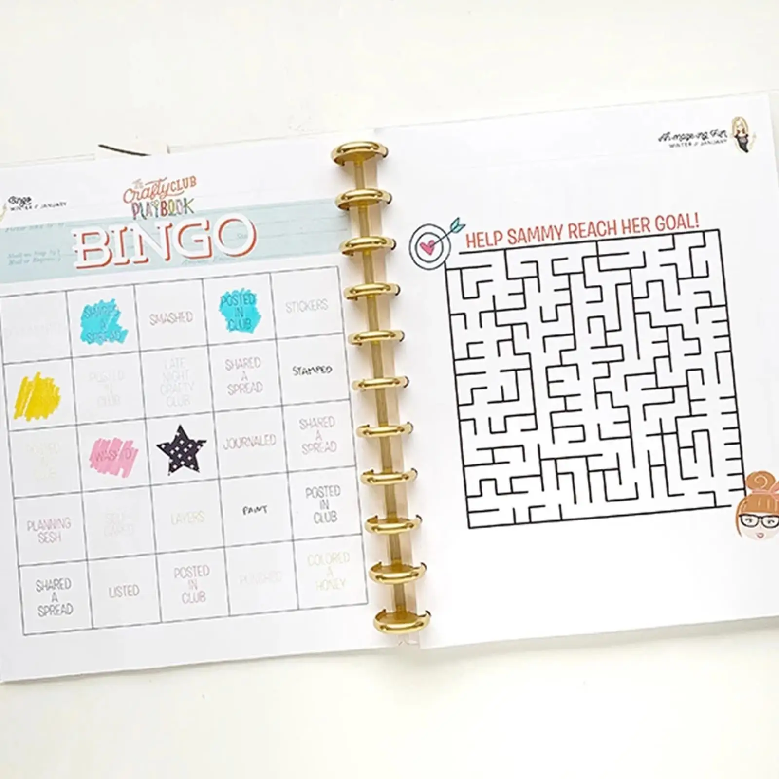 Book Notebook Binding Plastic Paper Binder Rings Reusable Disc Buckle for Index Cards and DIY Craft Projects