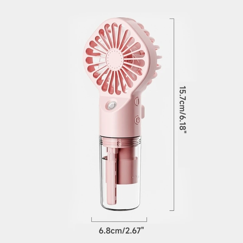 محمول رذاذ الماء-ضباب مروحة كهربائية Usb-يده برودة الهواء ترطيب السفر