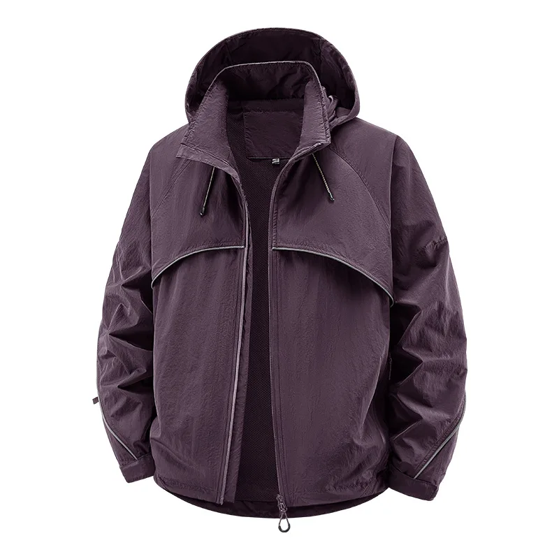 Autumn And Winter New Professional Outdoor Couple Coat Trendy Casual Storage Hat Hooded Reflective New In Coats & Jackets