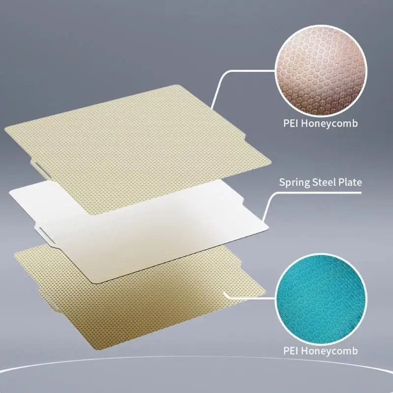 

R58F PEI PEI Honeycomb Laben Plate Сталь двухсторонний PEI Presc