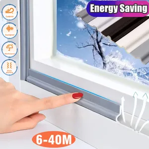 Acoustic insulation Foam Seal Strip window, windproof, soundproof, cotton, filler gap, sliding door and windows, 40m 6 Main Door Protector Sales - №5
