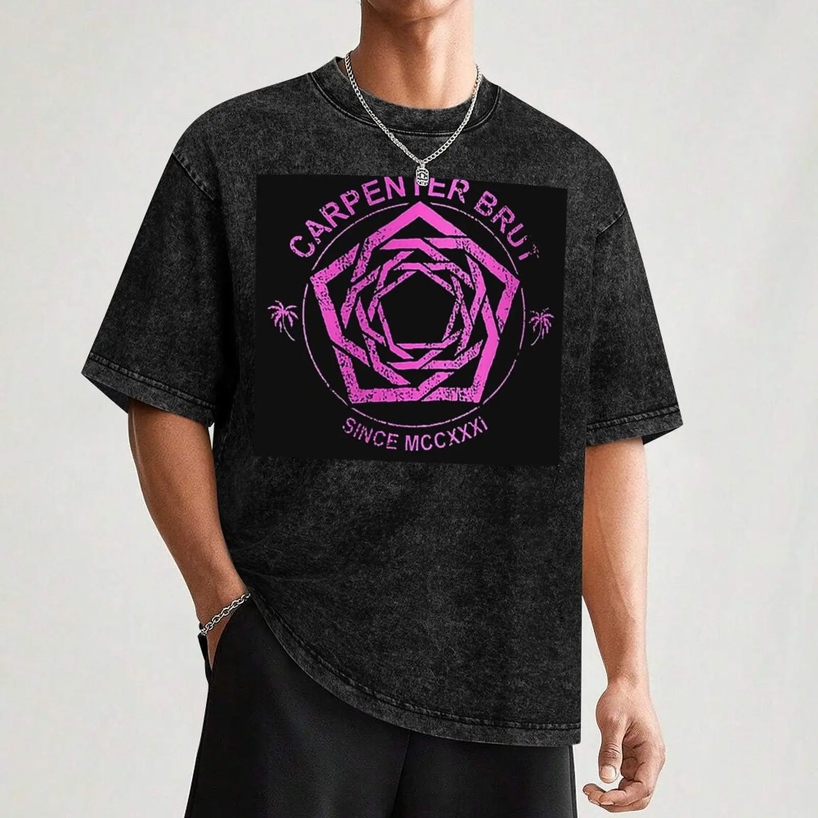 carpenter brut logo T-Shirt Tough Fabric Work Tee